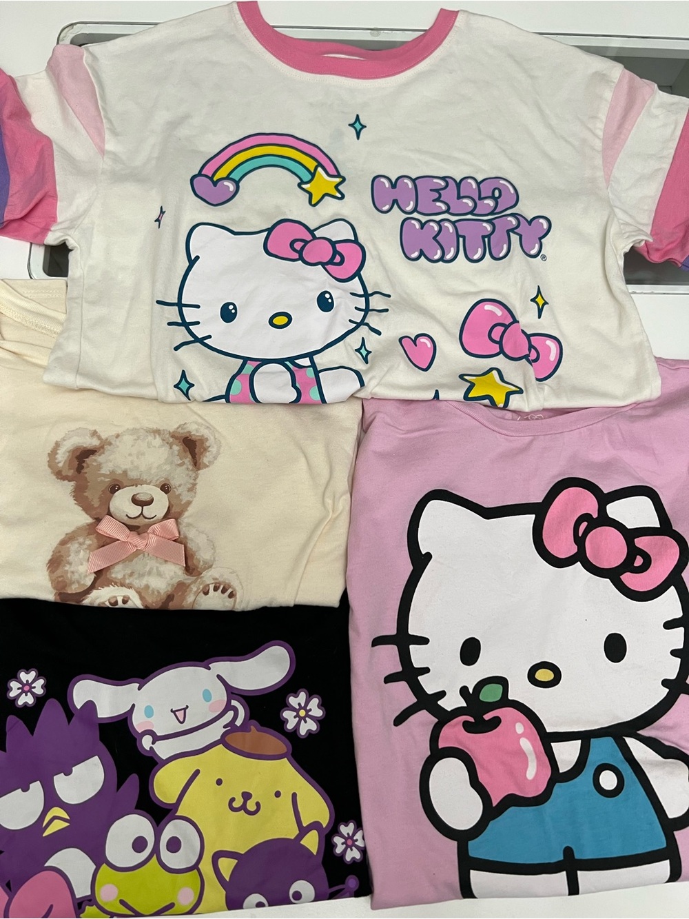 Hello Kitty Girl tee bundle, Cute Character Prints. - Picture 2 of 7